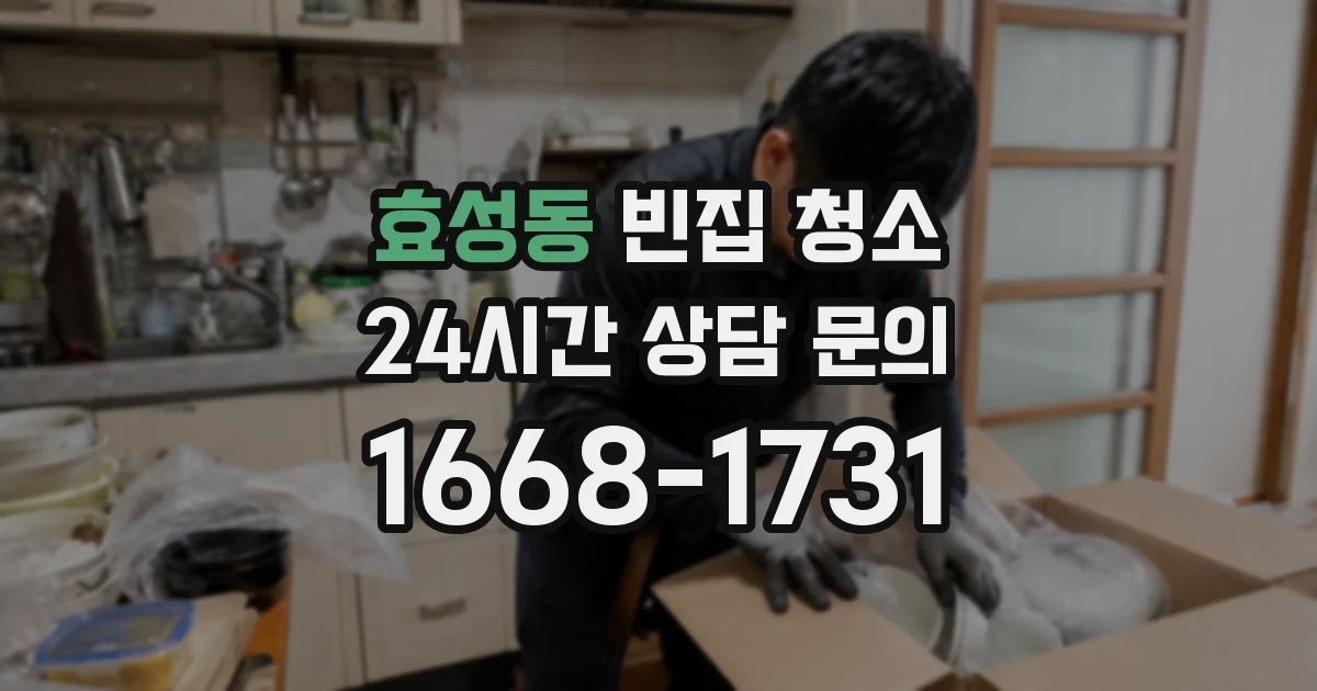 효성동 빈집 청소