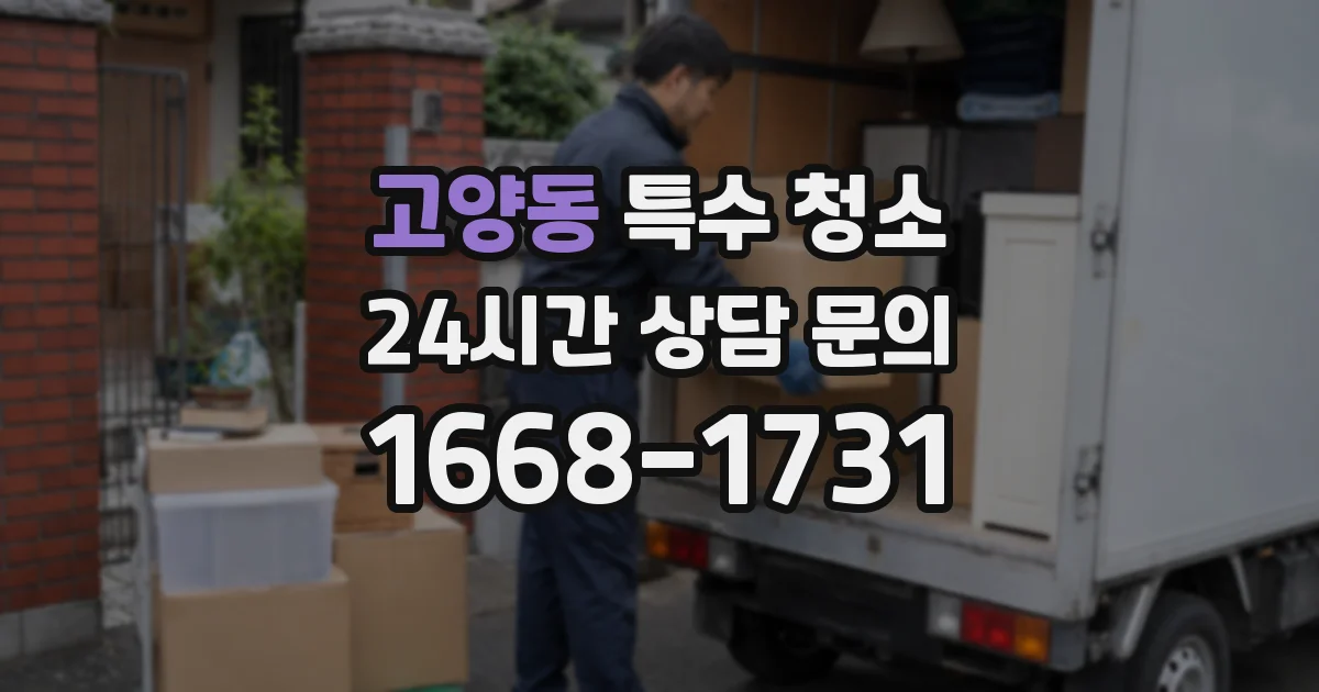 고양동 특수 청소