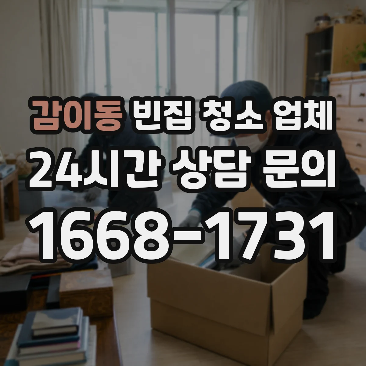 감이동 빈집 청소 업체