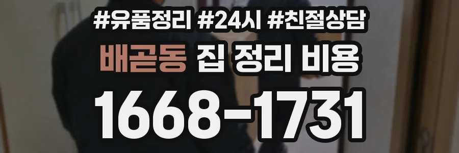 배곧동 집 정리 비용