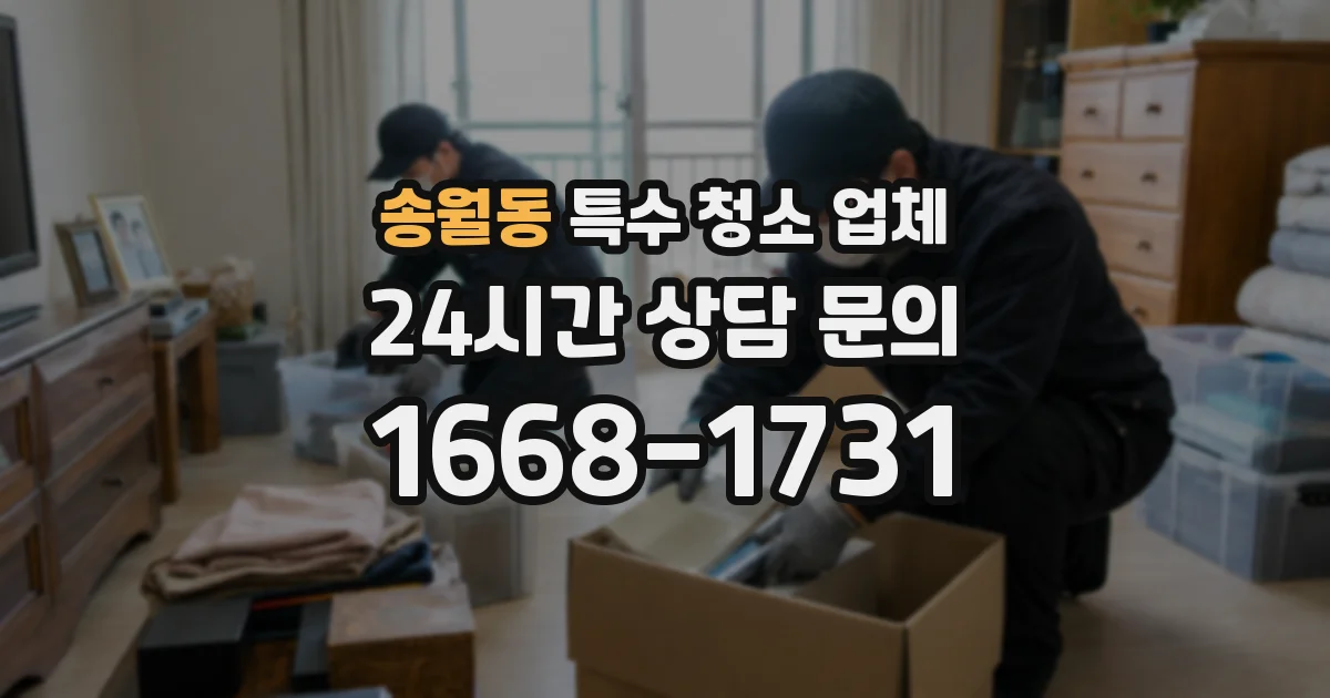 송월동 특수 청소 업체