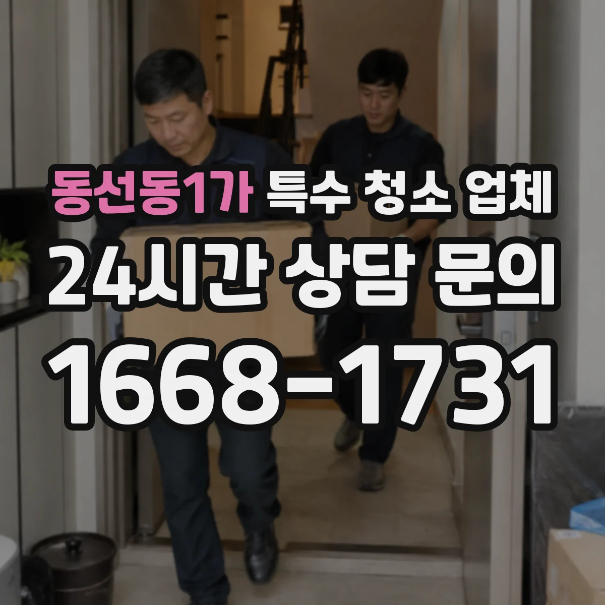 동선동1가 특수 청소 업체