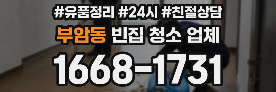 부암동 빈집 청소 업체