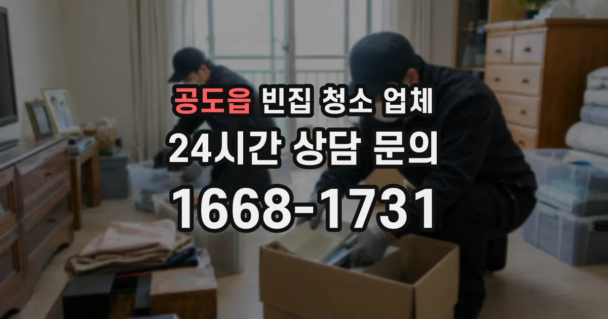 공도읍 빈집 청소 업체