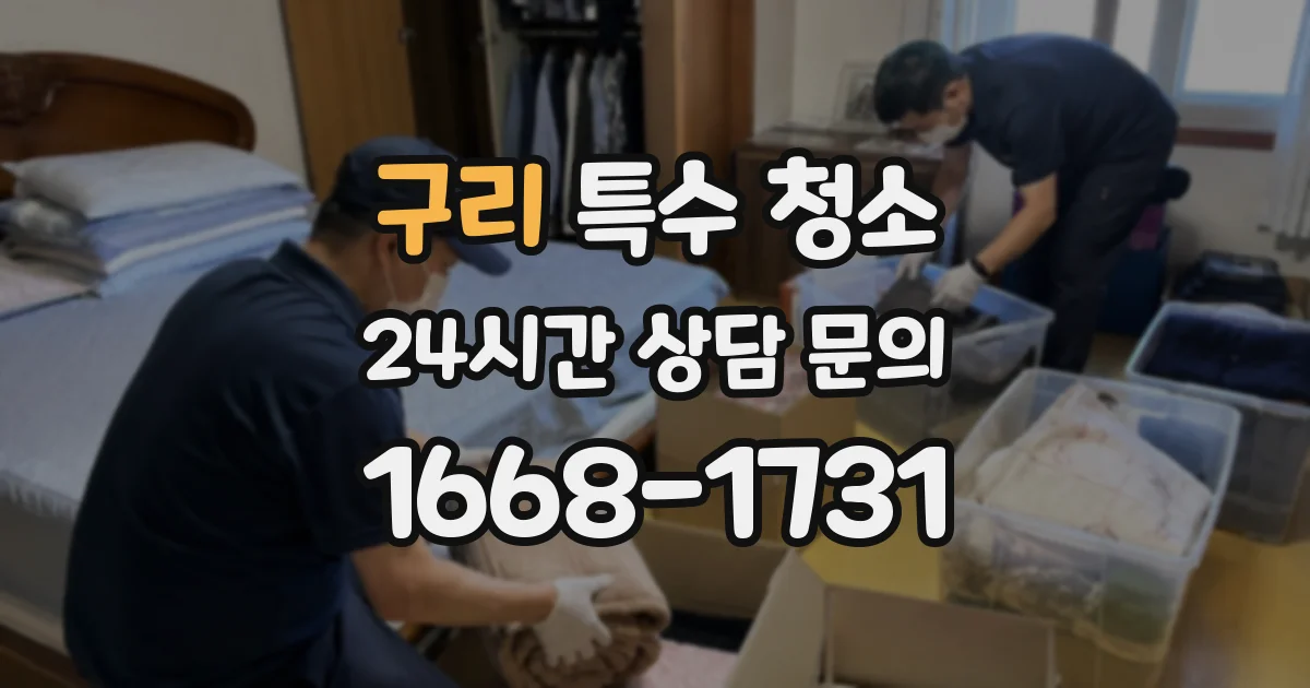 구리 특수 청소