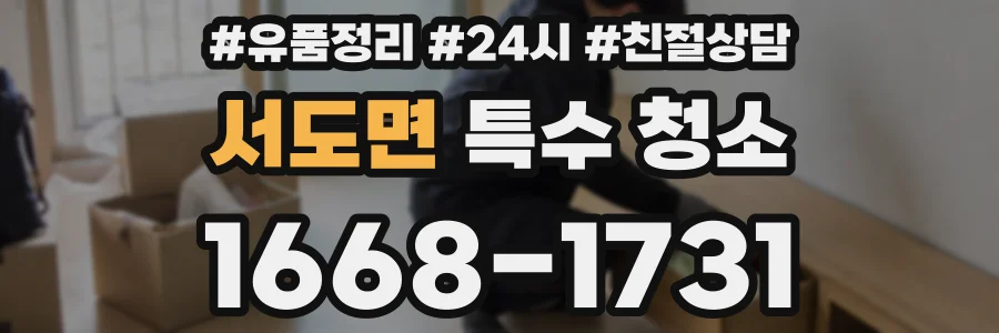 서도면 특수 청소