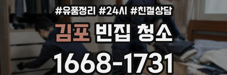김포 빈집 청소