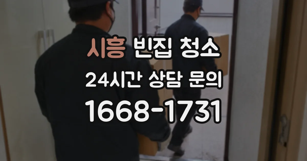 시흥 빈집 청소