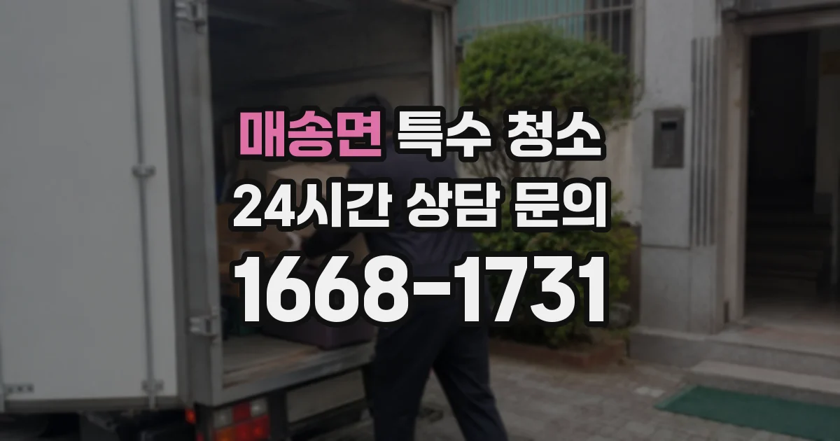 매송면 특수 청소