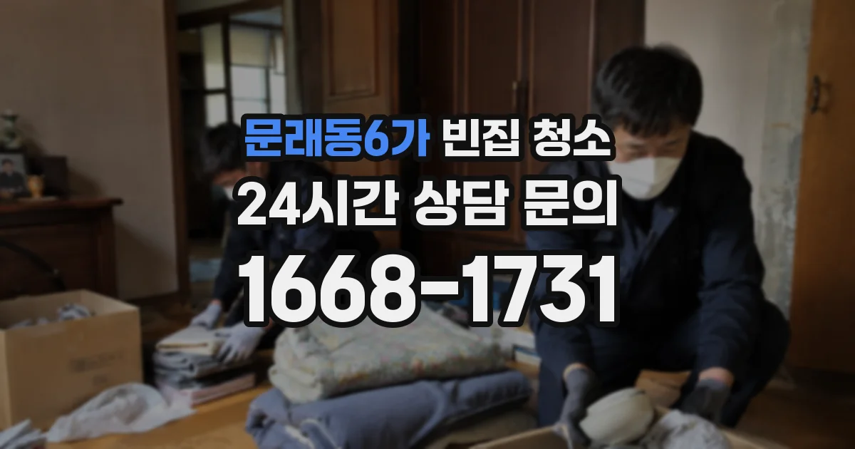 문래동6가 빈집 청소