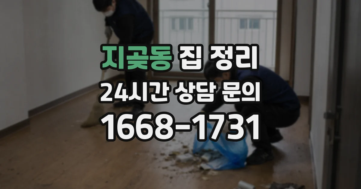 지곶동 집 정리
