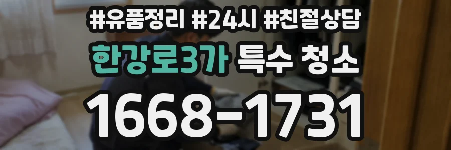한강로3가 특수 청소
