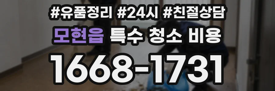 모현읍 특수 청소 비용