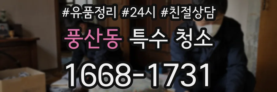 풍산동 특수 청소