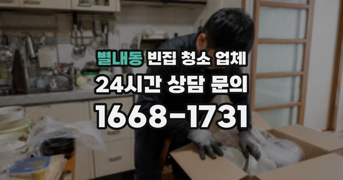 별내동 빈집 청소 업체