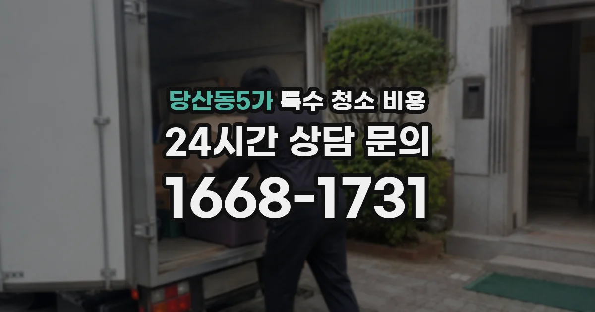 당산동5가 특수 청소 비용