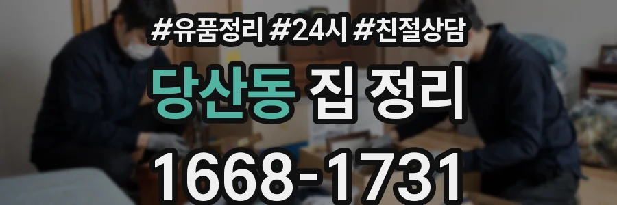 당산동 집 정리