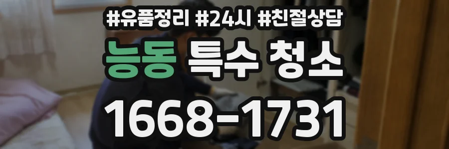 능동 특수 청소