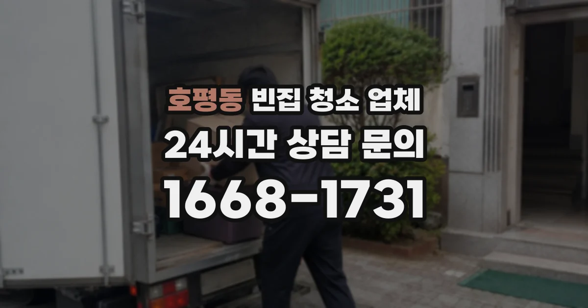 호평동 빈집 청소 업체