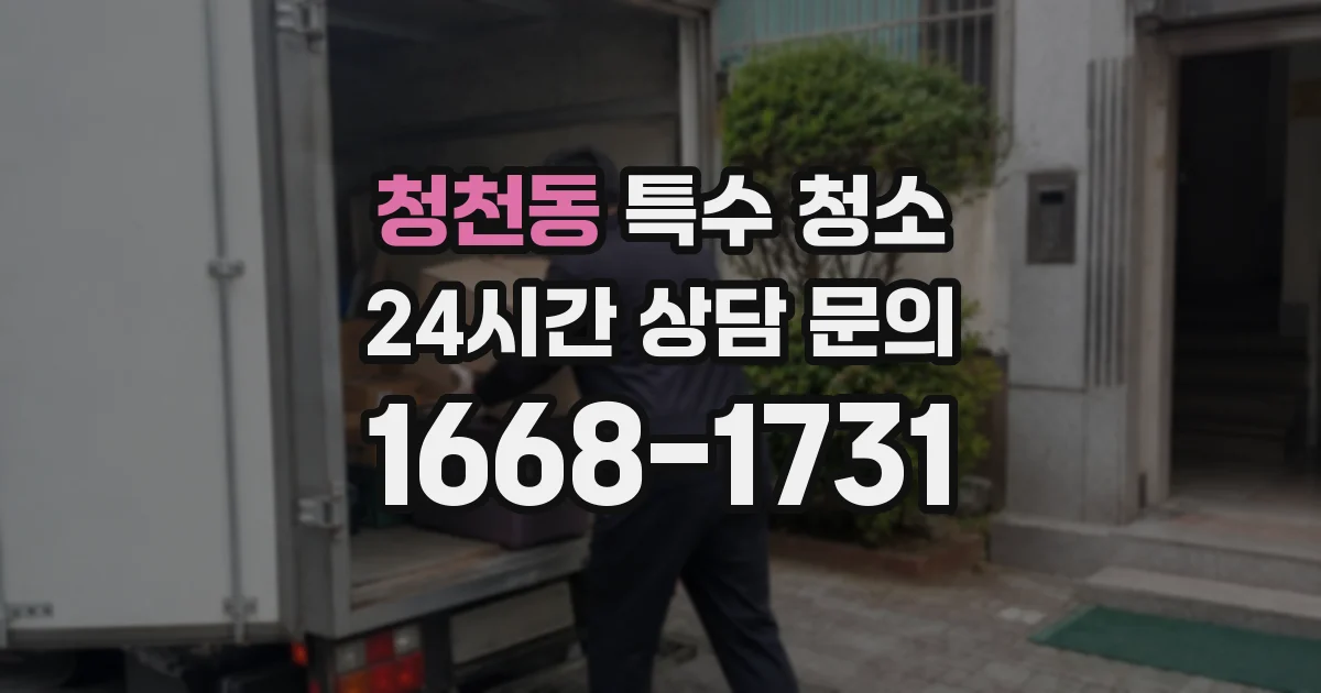 청천동 특수 청소