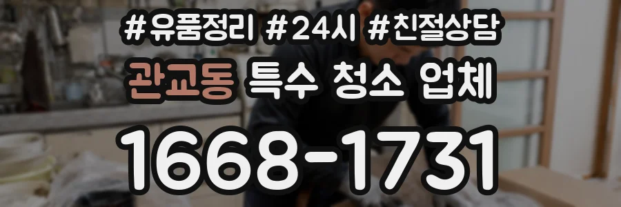 관교동 특수 청소 업체