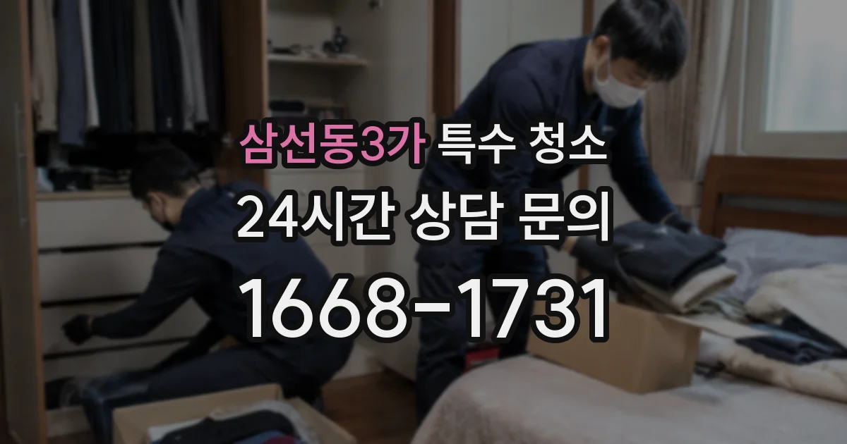 삼선동3가 특수 청소