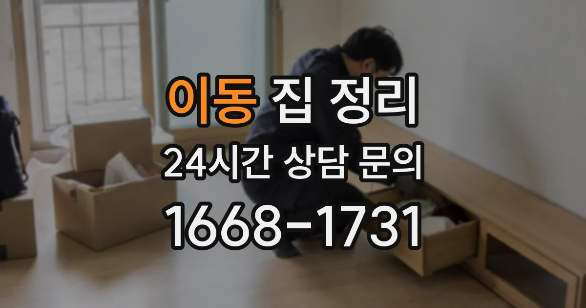 이동 집 정리