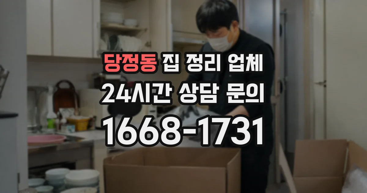 당정동 집 정리 업체