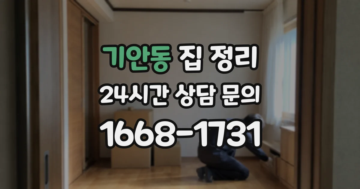 기안동 집 정리