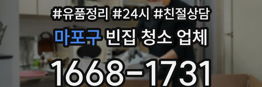 마포구 빈집 청소 업체