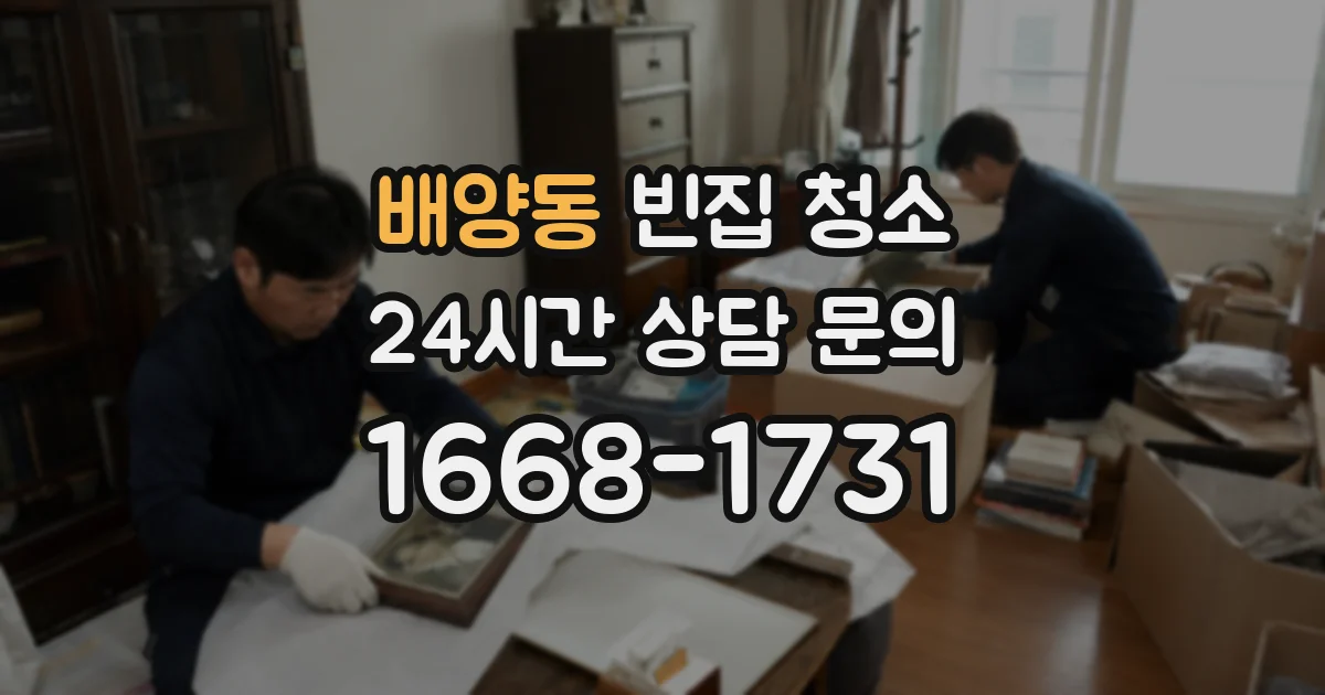 배양동 빈집 청소