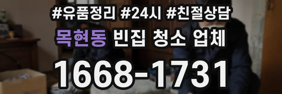 목현동 빈집 청소 업체
