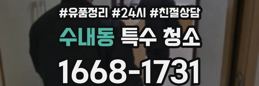 수내동 특수 청소