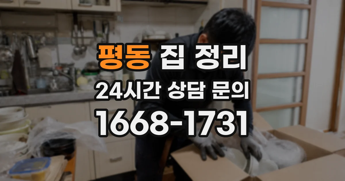 평동 집 정리