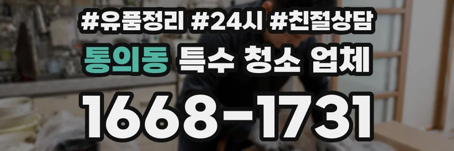 통의동 특수 청소 업체