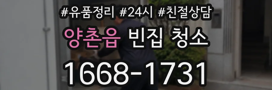 양촌읍 빈집 청소