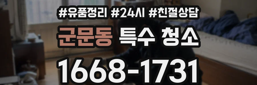 군문동 특수 청소