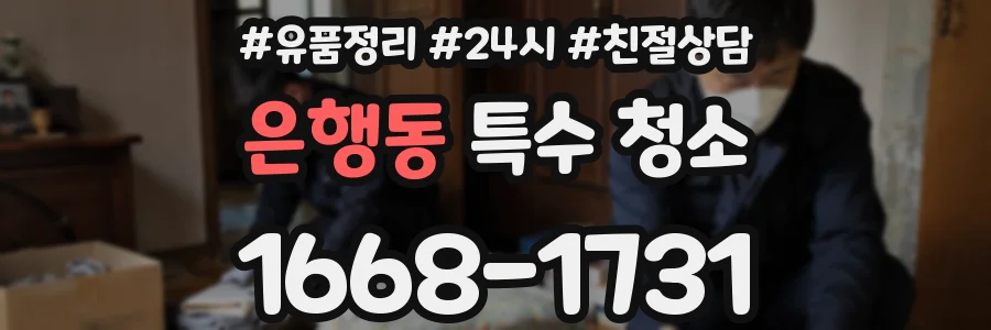 은행동 특수 청소