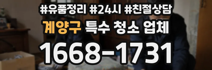계양구 특수 청소 업체