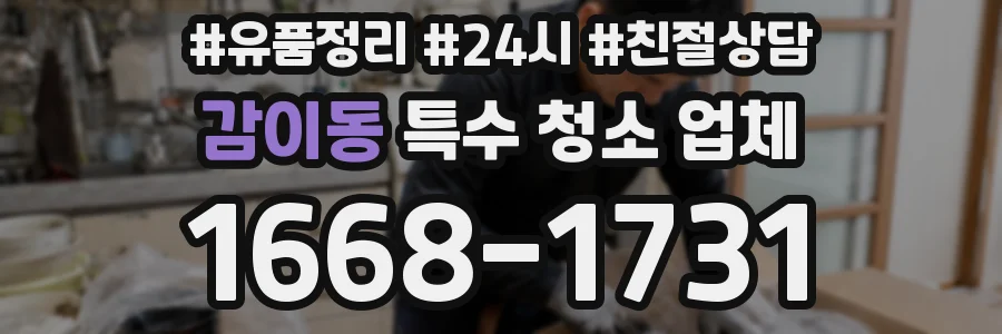 감이동 특수 청소 업체