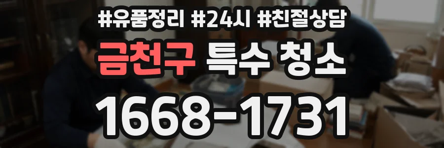 금천구 특수 청소