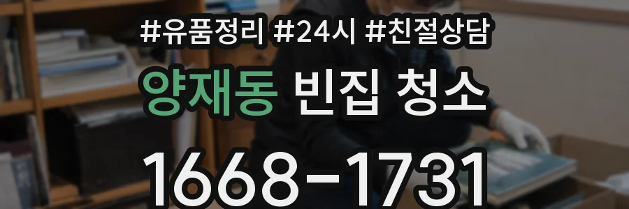 양재동 빈집 청소