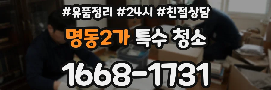 명동2가 특수 청소