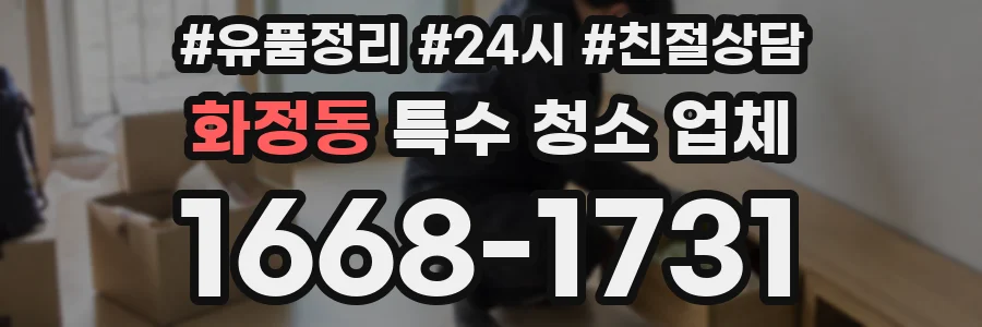 화정동 특수 청소 업체