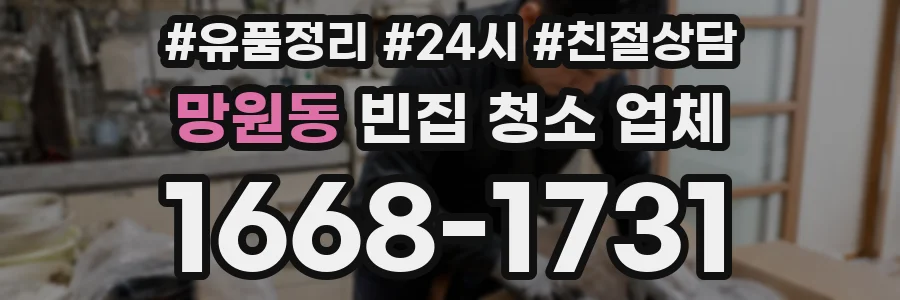 망원동 빈집 청소 업체