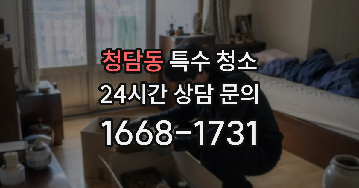 청담동 특수 청소
