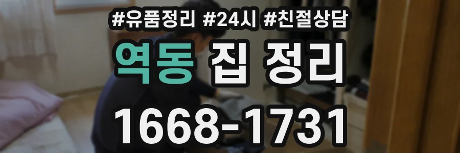 역동 집 정리