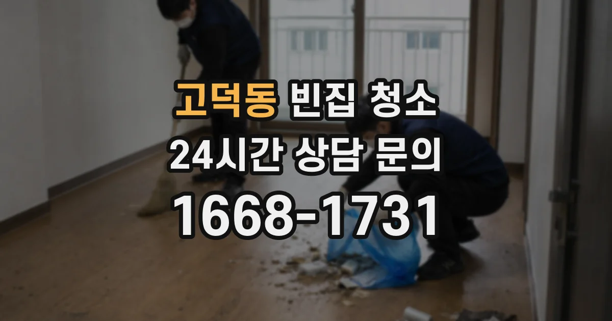고덕동 빈집 청소