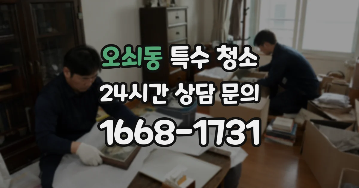 오쇠동 특수 청소