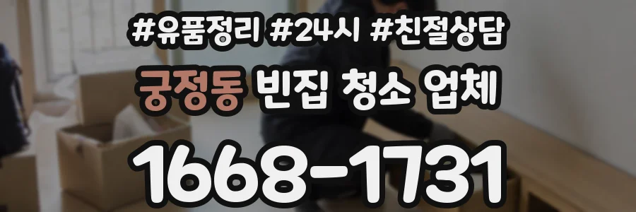 궁정동 빈집 청소 업체